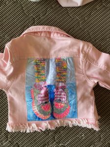 Denim Pink Designer Jacket