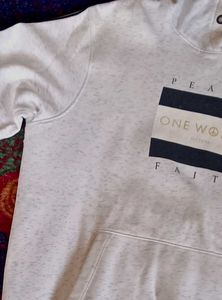 Men Branded Hoodie Off White