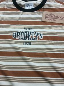 Roadster Brooklyn Striped Tee - Size L