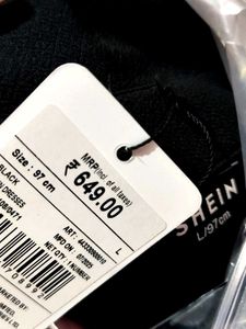 Chic Black Cutout Midi Dress Size-S,M