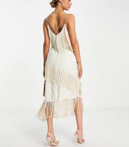 River H Hello Floral Embroidered Fringe Dress