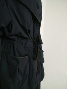 Navy blue hooded jacket