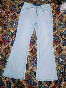 Flared Light Wash Jeans