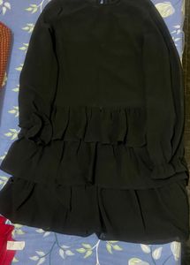 Black Frill And Flare dress On Sale