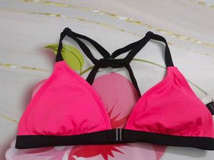(1100)Pink Sports Bra