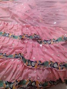 Designer Saree With Stiched Blouse