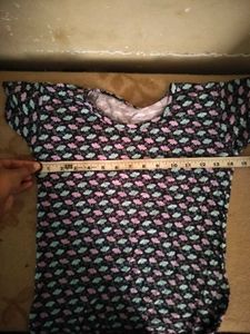 Patterned Black T-Shirt