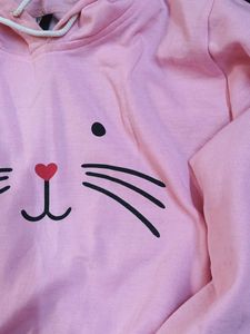 Cute Pink Cat Sweatshirt