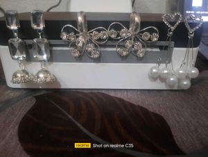 New 3 pairs of Elegant Dangle Earrings