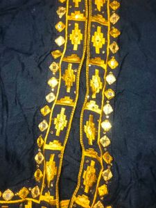 Embroidered Mirror-Work Cape