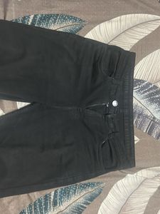 ZARA Black Wide Leg Jeans