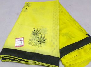 Elegant Yellow Saree Sale New