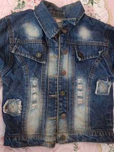 Brand New Distressed Denim Jacket