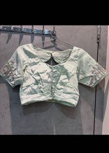 Handwork &amp; Embroidered Saree With Blouse