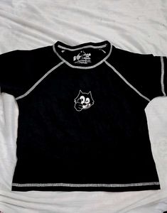 Felix the Cat Black Graphic Tee