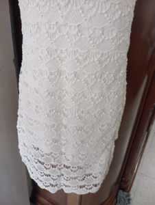 White Lace Mini Dress