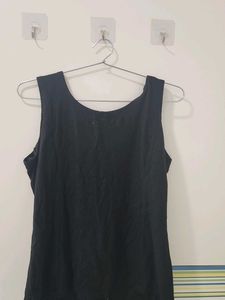Sale Korean Black Lace-Up Tank Top