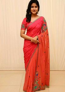 Elegant Embroidered Saree
