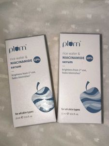 Plum Rice Water & Niacinamide Serum15g each