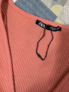 Ribbed Button-Down Top