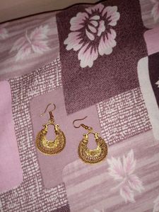 Golden Hoop Earrings