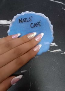 French Tip Almond Nails