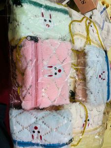 Cute Bunny Pouches new with tag