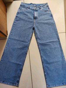 Zara Wide Leg High Waist Jeans