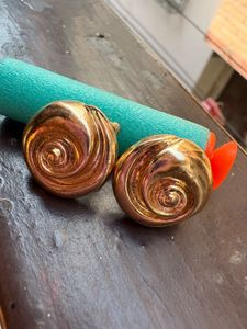 Gold Swirl Earrings