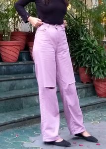 Low Price❤️‍🔥H&amp;M Lavender Wide Leg Jean 💜