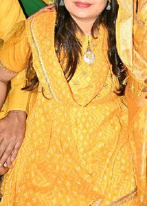 Yellow Printed Kurta Set