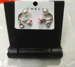 Pearl & Rose Earrings