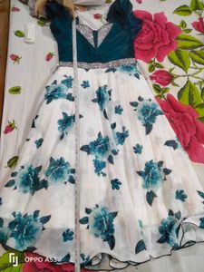 Floral Green Ethnic Gown