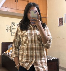 Woolen Plaid Flannel Shirt