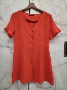 Chic Orange Mini Dress