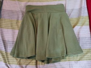 Pastel Green Skater Skirt