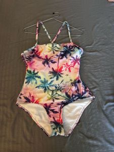 Tropical Palm Print Swimsuit