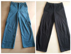 Combo Of Blue And Black Pant For Women