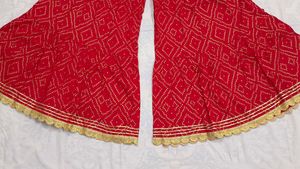 Navy Blue Kurta With Sharara Set