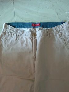 Men's Beige Casual Pants