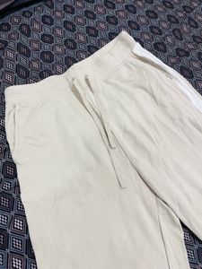 Beige Track Pants