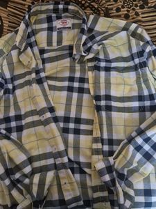 Plaid Shirt - Yellow, Black &amp; White