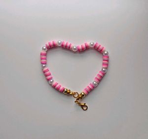 Pink &amp; Pearl Bracelet