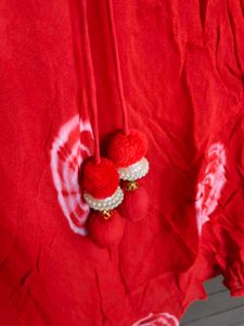 Women Red Tie-Dye Printed Maxi Dress