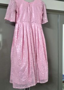 Pink Polka Sequin Dress