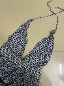 Patterned Halter Sundress