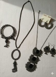 Boho Jewelry Set - Earrings, Necklace, Bangles