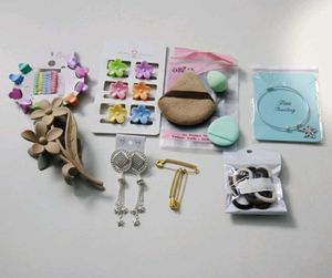 Bundle of Assorted Hair Accessories & Jewel