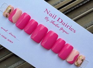 Pink Press-On Nails