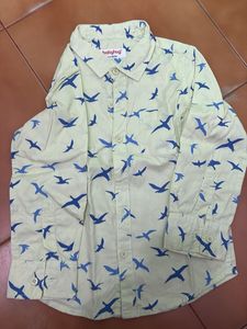 Boys Bird Print Shirt babyhug